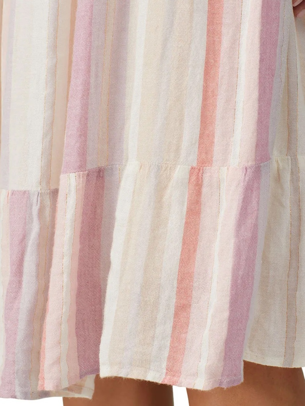 Rails Amaya Tiered Midi Dress in Juliette Stripe | Size L - Picture 4 of 10